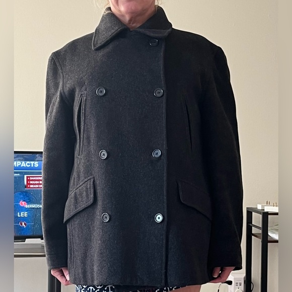 J Crew Wool Blend Pea Coat - Picture 1 of 4